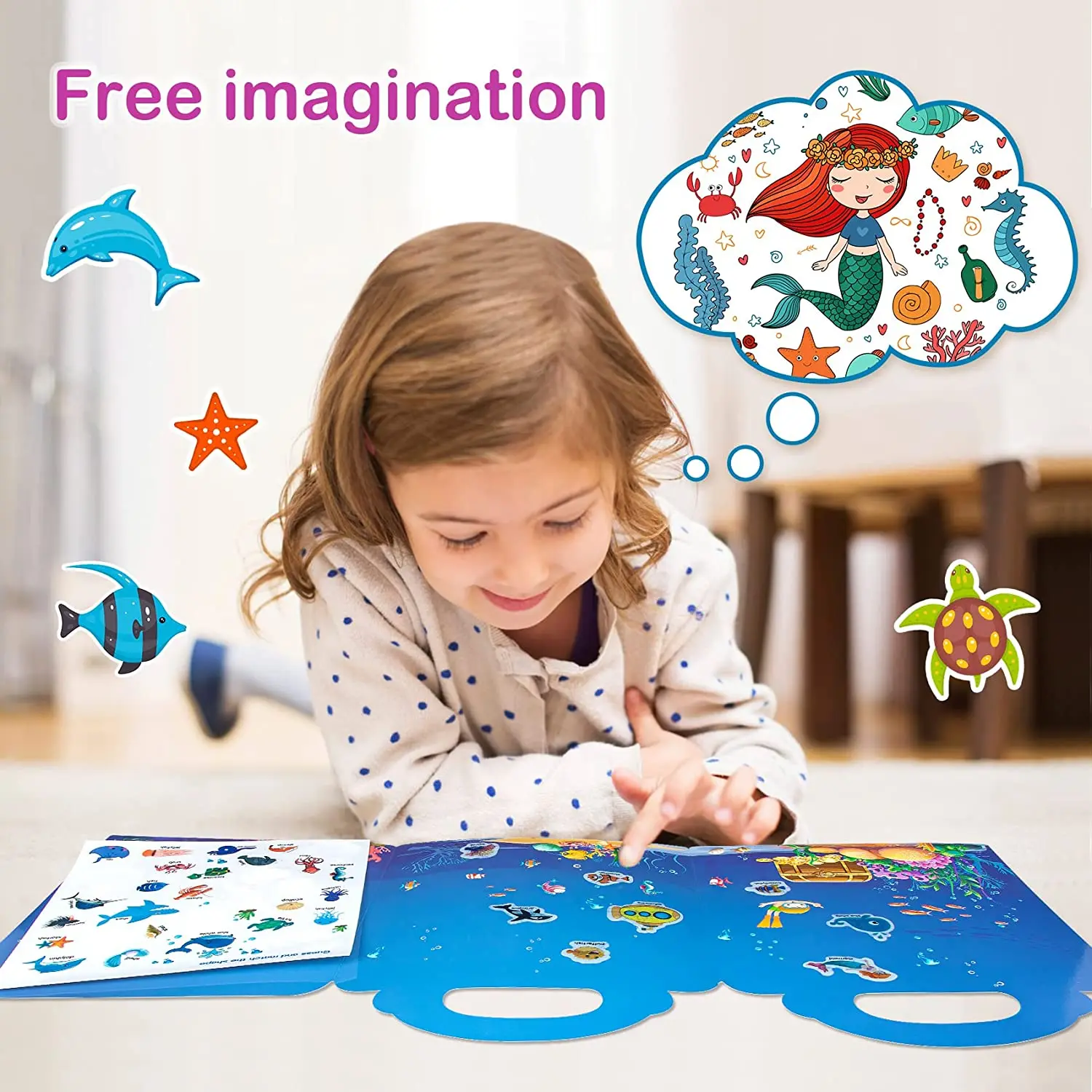 Custom Static Sticker Book for 2 3 Year Old Girls Boys Gifts Learning Toys