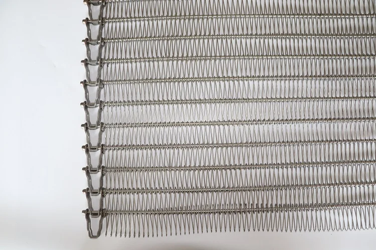 Stainless Steel Wire Mesh  Metal Spiral Grid Sushi Conveyor Belt Price