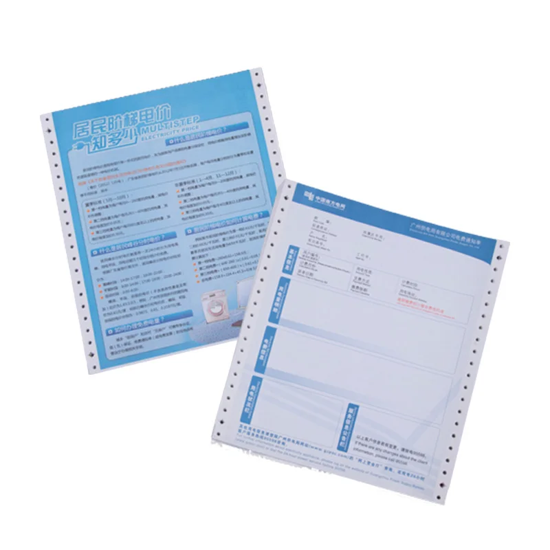 Low moq continuous ncr computer form forms carbonless paper