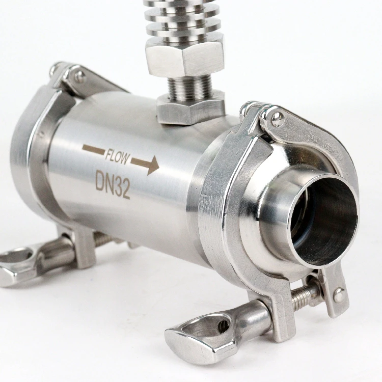 Clamp connection type liquid turbine flow meter for vegetable oil food grade digital water flow meter with 4-20mA flowmeter