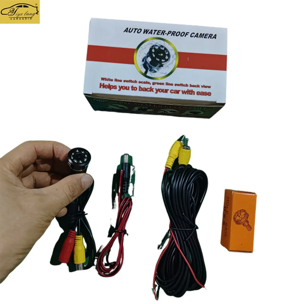 Car Rear View Camera Night Vision Reversing Auto Parking Camera IP68 Waterproof CCD LED Auto Backup Monitor 170 Degree HD Image