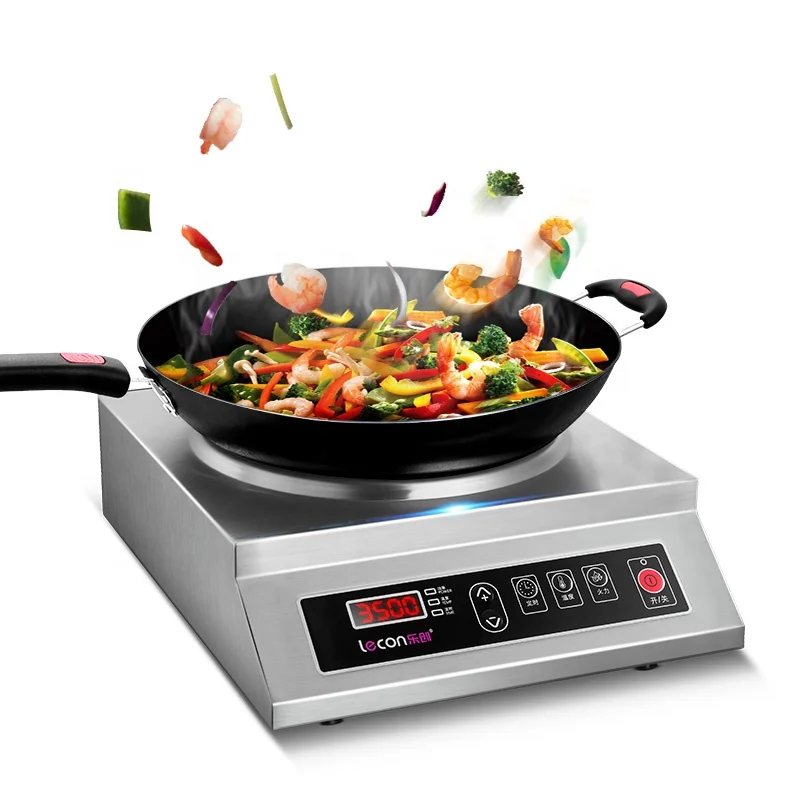 Commercial Household Kitchen Electric Cooktop 3500W High Power Frying Wok Induction Cookers