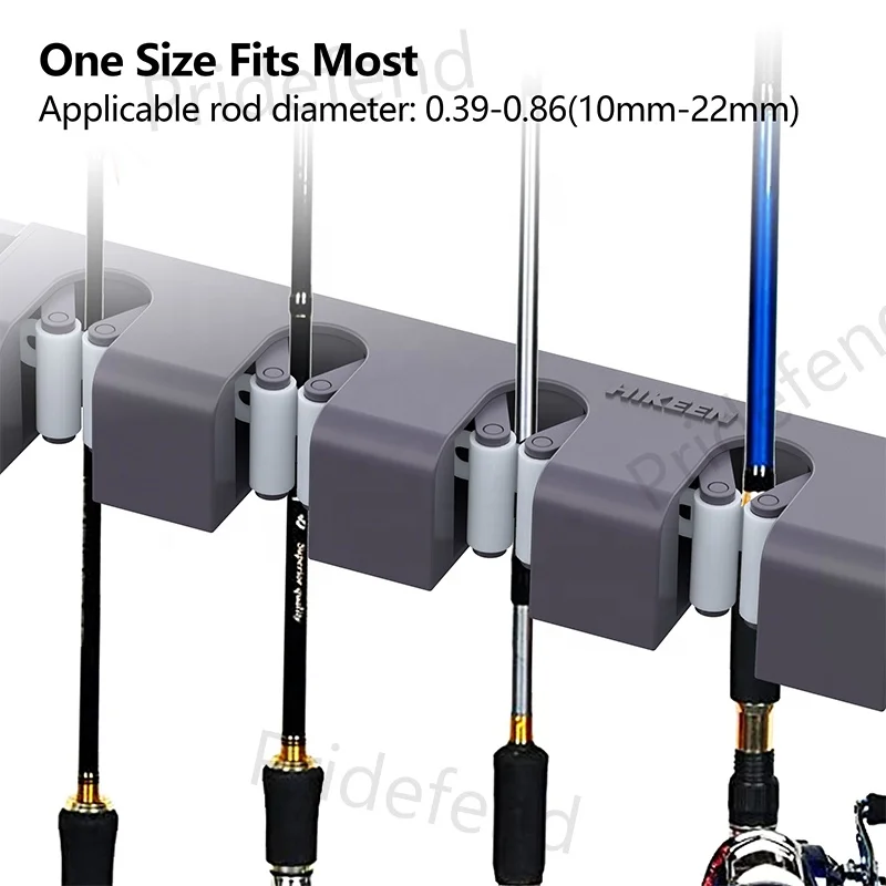 Fishing Rod Holder for Garage Fishing Pole Rack Fishing Rod Storage Wall Mount Rack