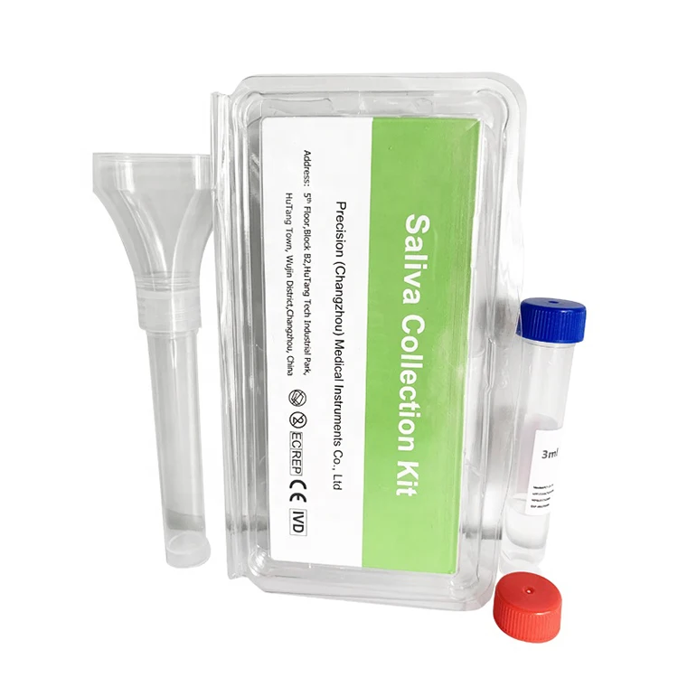Integrated DNA sample test tube antigen saliva collection kit