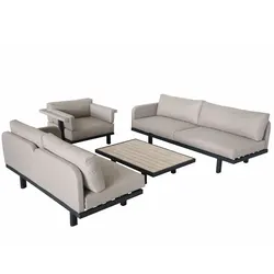 Modular sectional garden  sofa set patio rattan  aluminium outdoor furniture