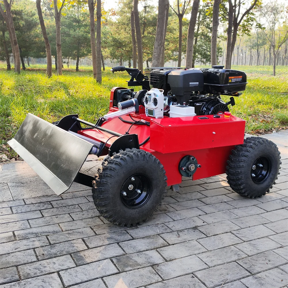 DQG Бытовая бензиновая садовая двухтактная 4-тактная газонокосилка с дистанционным управлением колесная