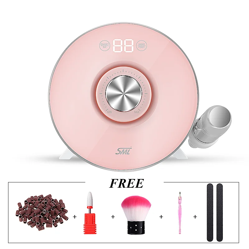SML2024 Salon table nail drill polish machine new design electric nail drill free tool Dust prevention polishing machine