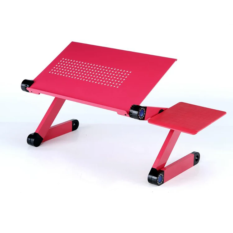 
metal ergonomic adjustable computer desktop folding stand tables 