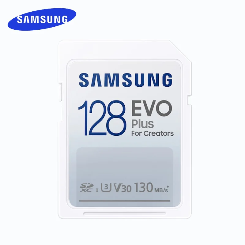 Original SAMSUNG EVO Plus Memory Card 64GB Flash 128gb up to 130MB/S High Speed SD Card 32gb 256gb Full HD Video For Camera