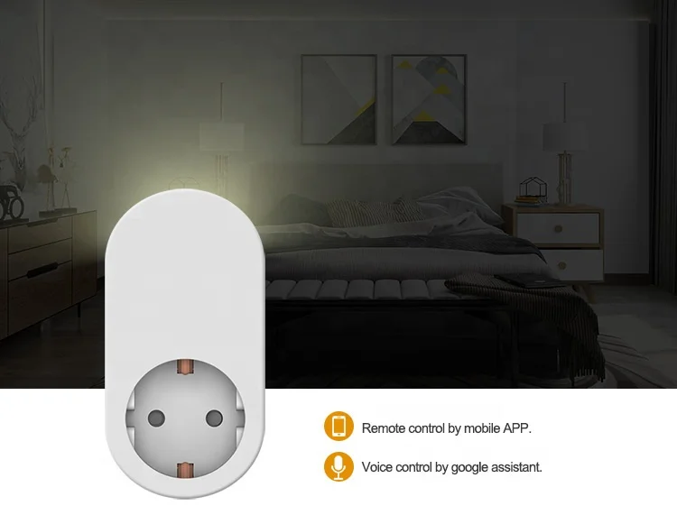 WiFi умная вилка ЕС умные розетки работают с Alexa Google Home Assistant функцией таймера и светодиодным