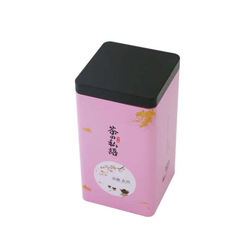 
Fancy Solid Color Printed 2oz Seamless Small Metal Holder Travel Candle Tin Oolong Tea Cans 