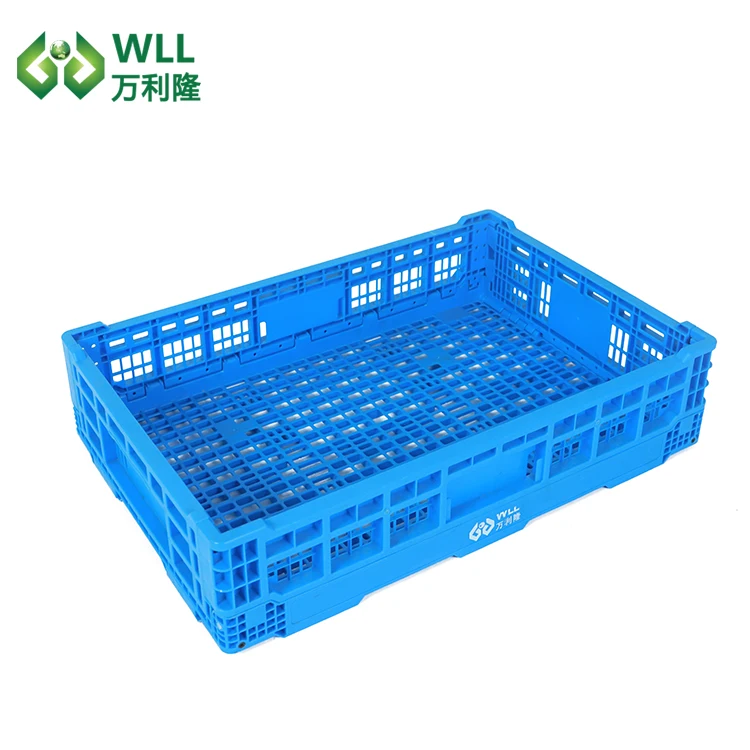 Cold storage packing folding warehouse plastic turnover storage containers bin container box foldable basket
