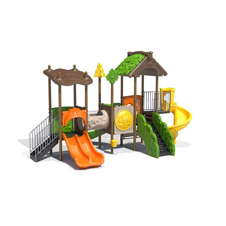 China Outdoor Kids Playground Equipment Plastic Amusement Equipment for 3 to 12 Years Old Kids