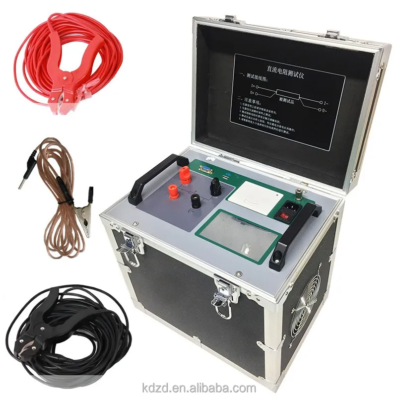 50A 50kOhm Automatic Portable Transformer Winding Low Resistance DC Milliohm Meter Transformer Ohmmeter for Power Transformer