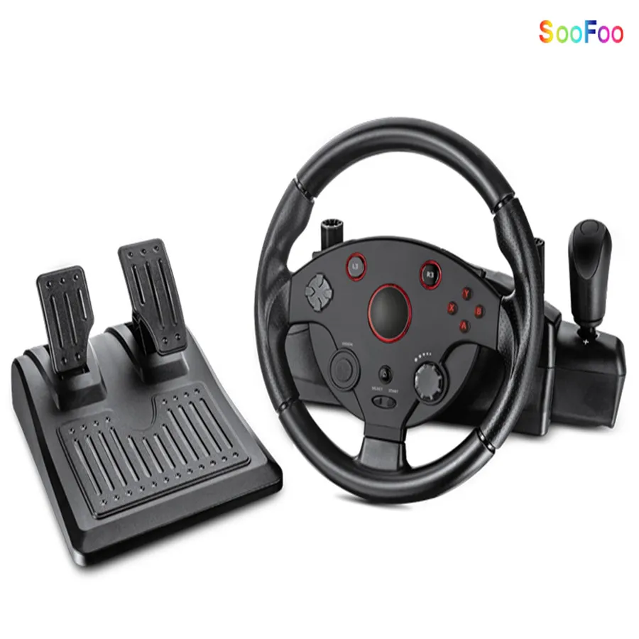 
Factory private mode 270 degree steering angle racing steering wheel for PS4/PS3/XBOX ONE/XB360/PC 