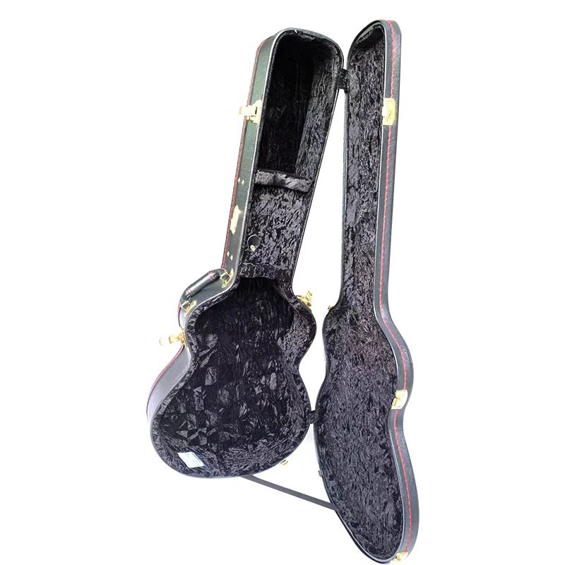 Wholesale customized waterproof and shockproof Jumbo guitar wooden case professional instrument box acoustic guitar hard case