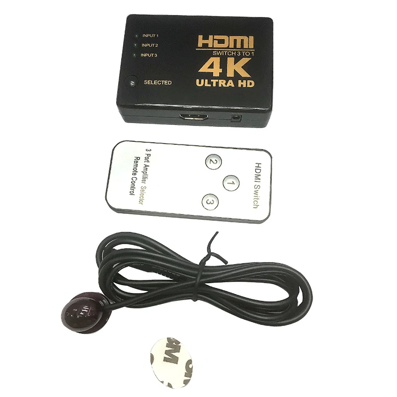 3x1 HDMI Switch 4K@60Hz EDID emulators in every input ports HDR 10 Compliant with HDCP 2.2 3x1 HDMI Switch 4K@60Hz