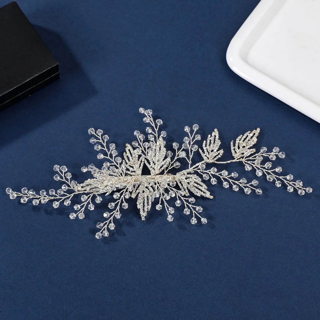 Carlo New  Handmade Crystal Hairpin Eco-Friendly Wedding Headdress for Bride Factory Wholesale in Europe and US