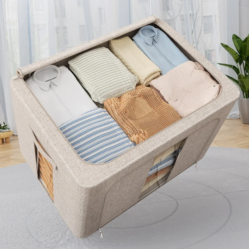 Large Capacity Household  Foldable Storage Box Organizer Storage Bin for Clothes Quilts-Closet Systems & Organizers