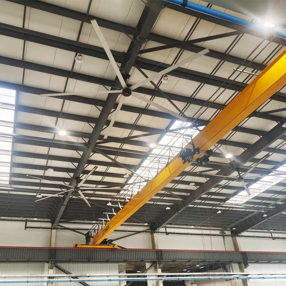 Best Energy Saving Large Size Ceiling HVLS BLDC Fan with Large Airflow