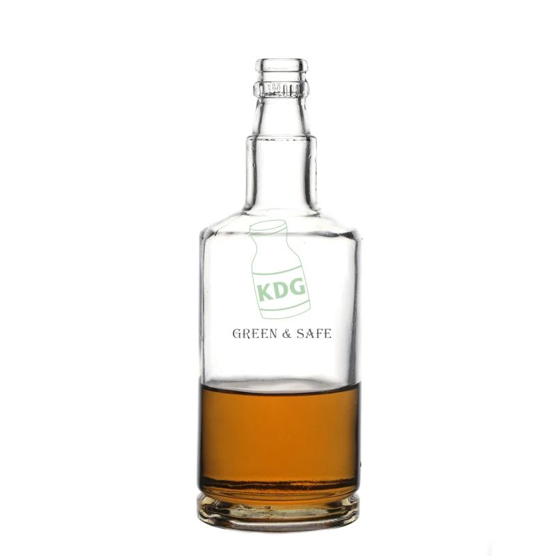 Wholesale Online Round Lead Free Empty Absolute Vodka Glass Bottle Manufacturers