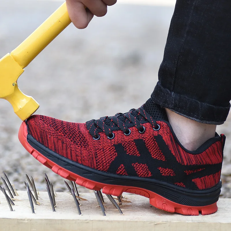 Ballistic Fabric Labor Shoe in Stock Fashion Lightweight Breathable Men Work Safety Shoes