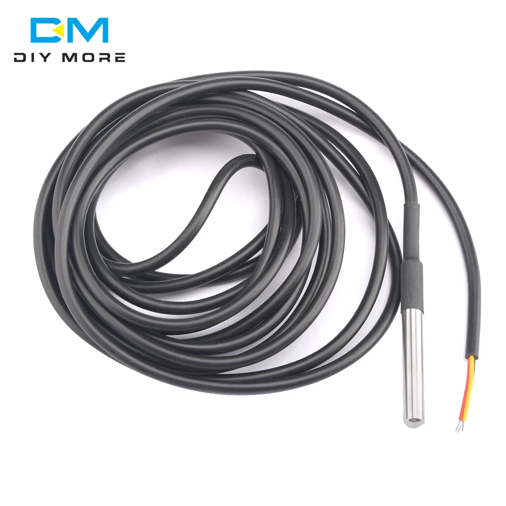 0.5m/1m/2m/2.5m/3m DS18B20 DS18S20 NTC 10K 1% 3950 Waterproof Digital Temperature Sensor Probe NTC Thermistor Thermal Cable