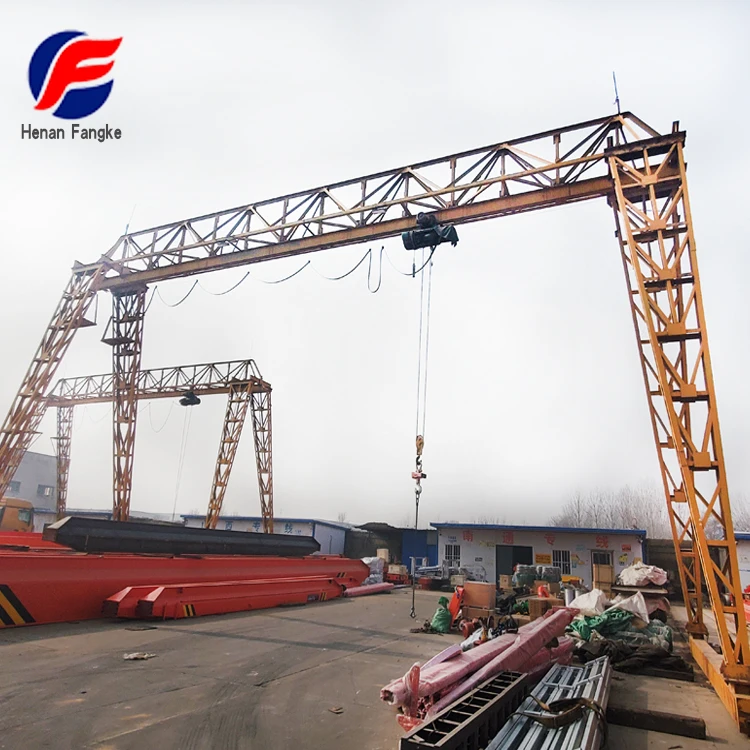 
Hook Gantry Crane High Quality Single beam gantry crane With Trolley Outdoor Using 
