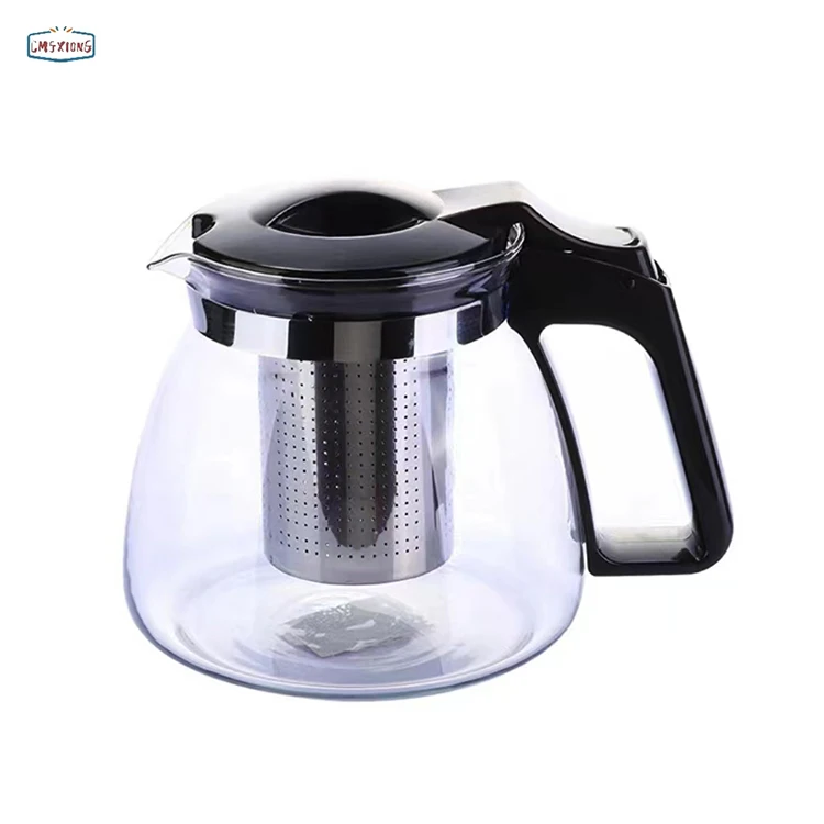 Tea Kettle Glass Flower Teapot Large Capacity Household Filter Tea Set Drink Ware Tea Set Teapot