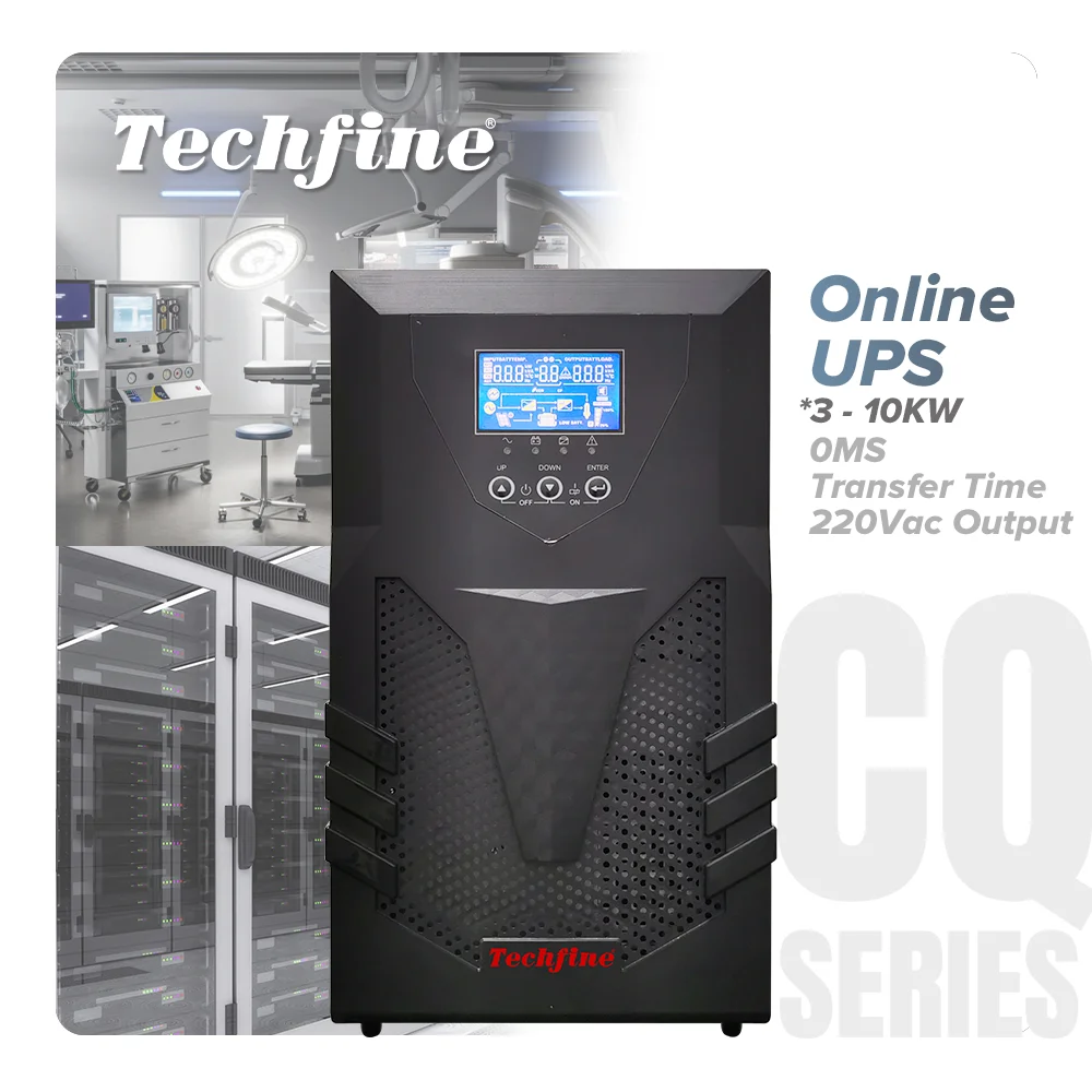 Источник питания Techfine ups 3kva 3000va online высокая частота 72vdc 96vdc 2400w