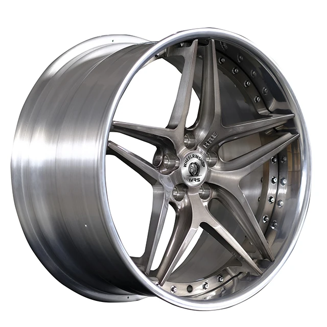 WRS740 Silver Multi Spoke Deep Concave Big Lip Forged Wheels T6061 Aluminium Car Rims for Aftermarket