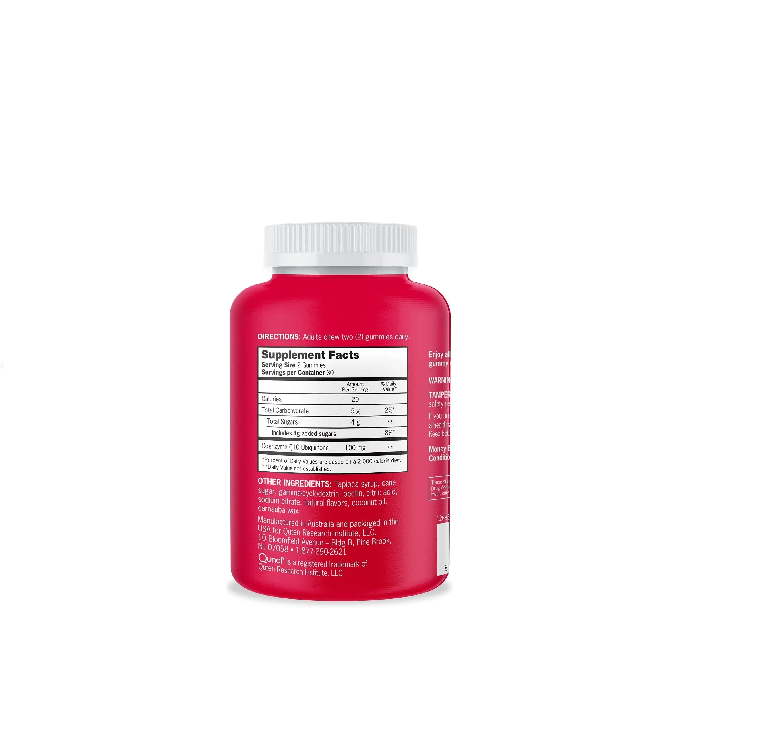 healthcare supplement y-aminobutyric acid GUMMIES and coenzyme Q10 for people