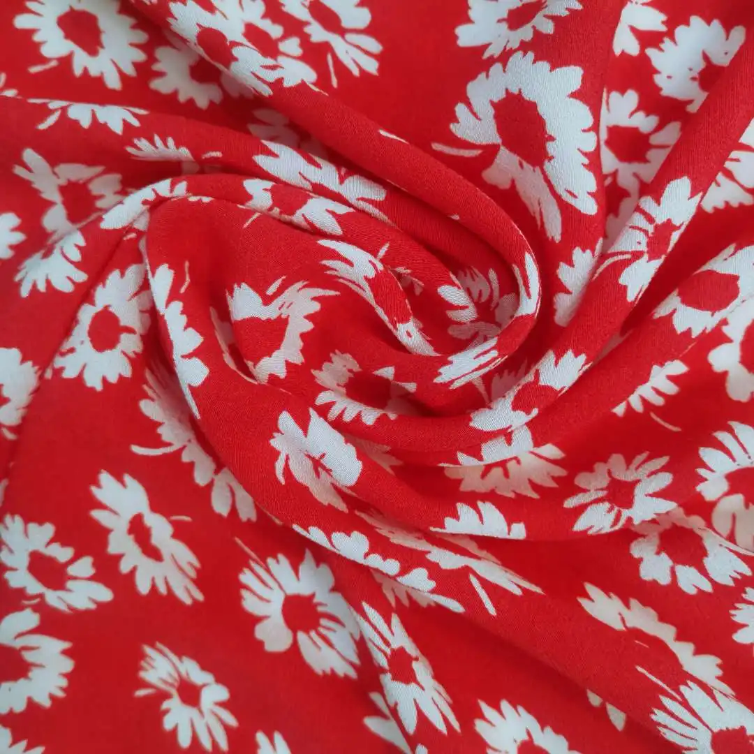 Горячая Распродажа, Китай, трафаретная печать, вискоза/вискоза, легкая и мягкая ткань для модных дам