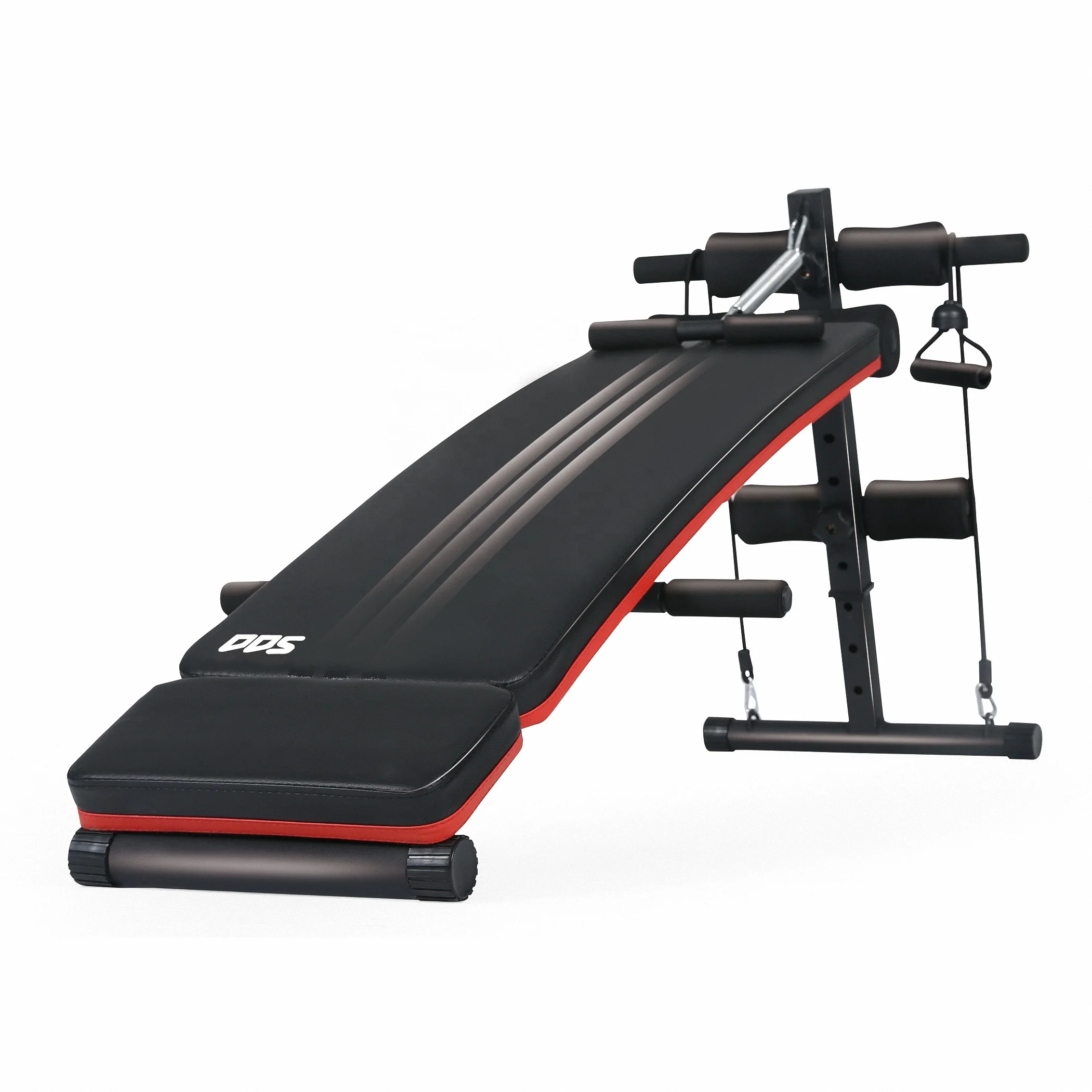 outdoor multifunction gym exercise equipment curved sit up bench