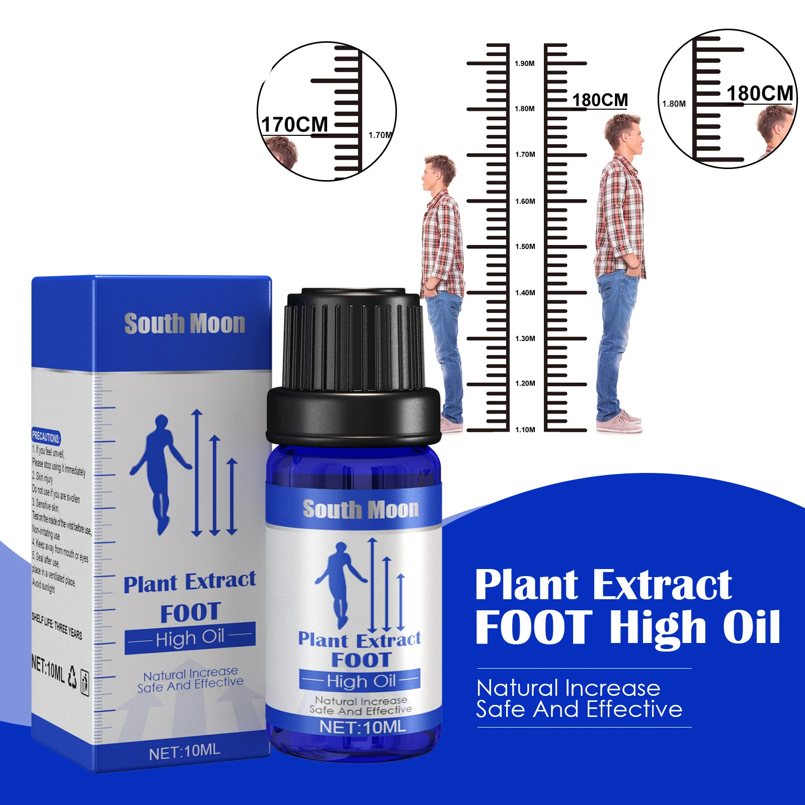 Wholesale Price Foot Heightening Essential Oil Height Growth Soothing Foot Health Skin Care Promote Bone Growth Oil