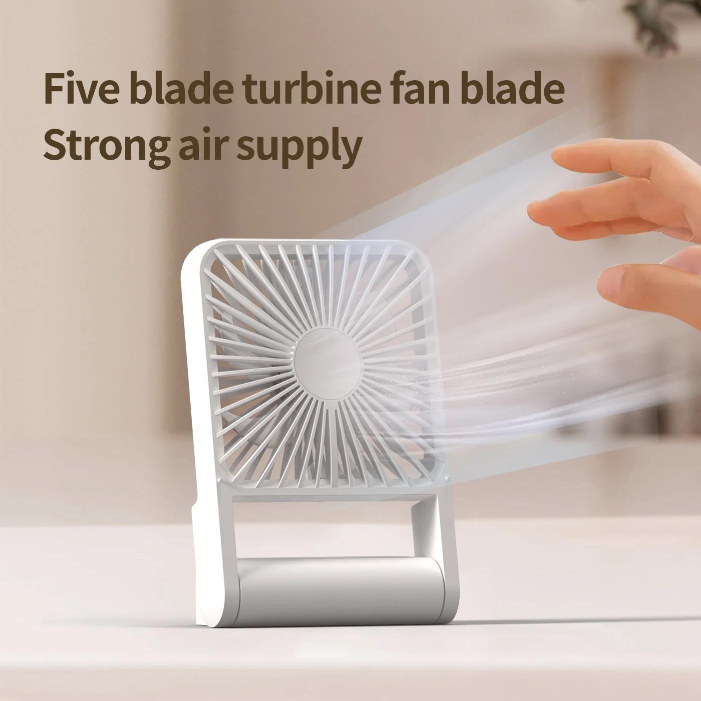 desk fan 2024 KC Certificate Electric Folding Handy Mini Portable Fans 2024 -180 Degree Angle Adjustment