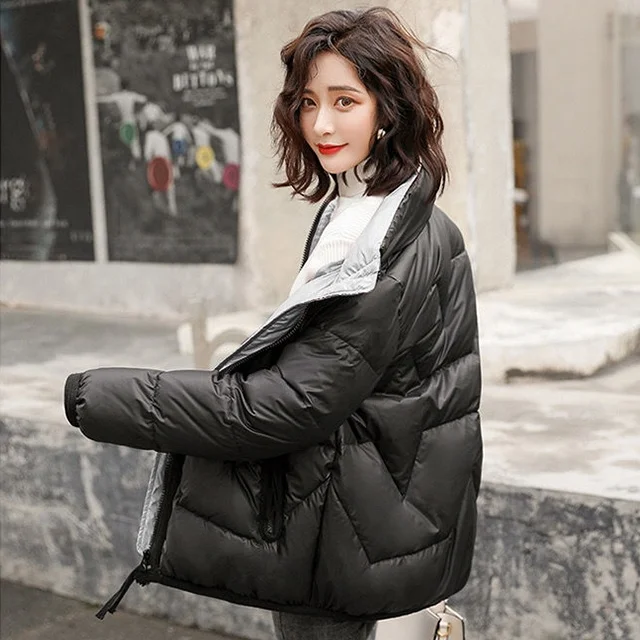 Custom luxury multicolor women short warm down puffer jacket