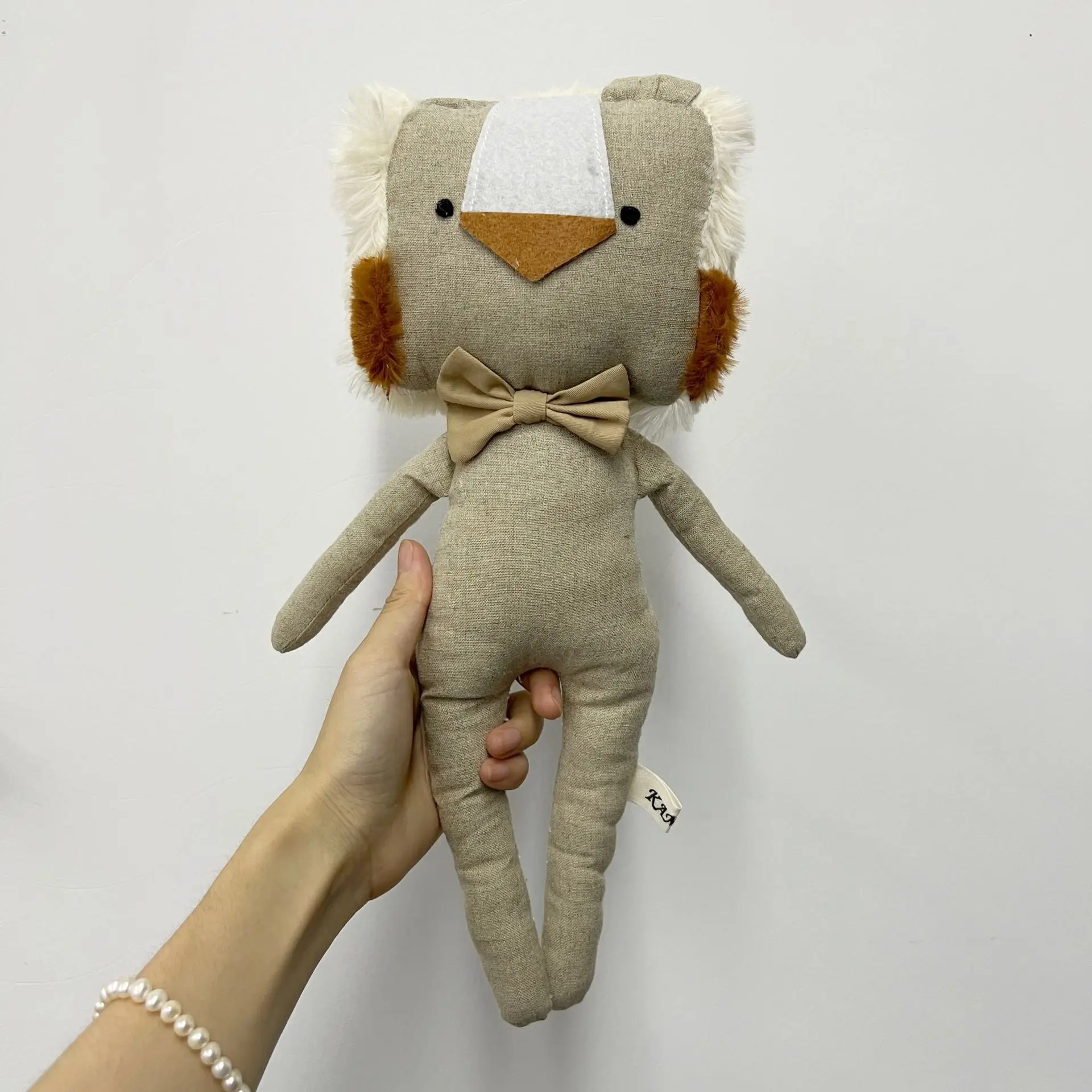 Custom Handmade cotton fabric Stuffed Bear doll stuffed Bear craft soft toys children gift home decoration birthday gift