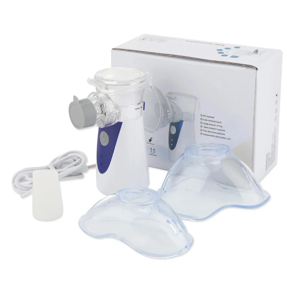 Portable Mini Mesh Nebulizer Inhaler from Manufacturer Medical Grade Equipment Homecare Use USB Rechargeable Healthcare Device