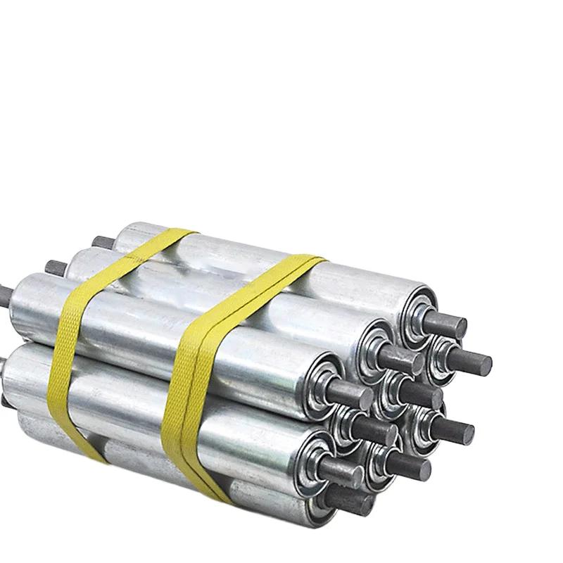 1pc Galvanized Roller Conveyors Carbon Steel Tube Dia 25mm 38 50 60 Total Length 150/200/250/300/350/450/550