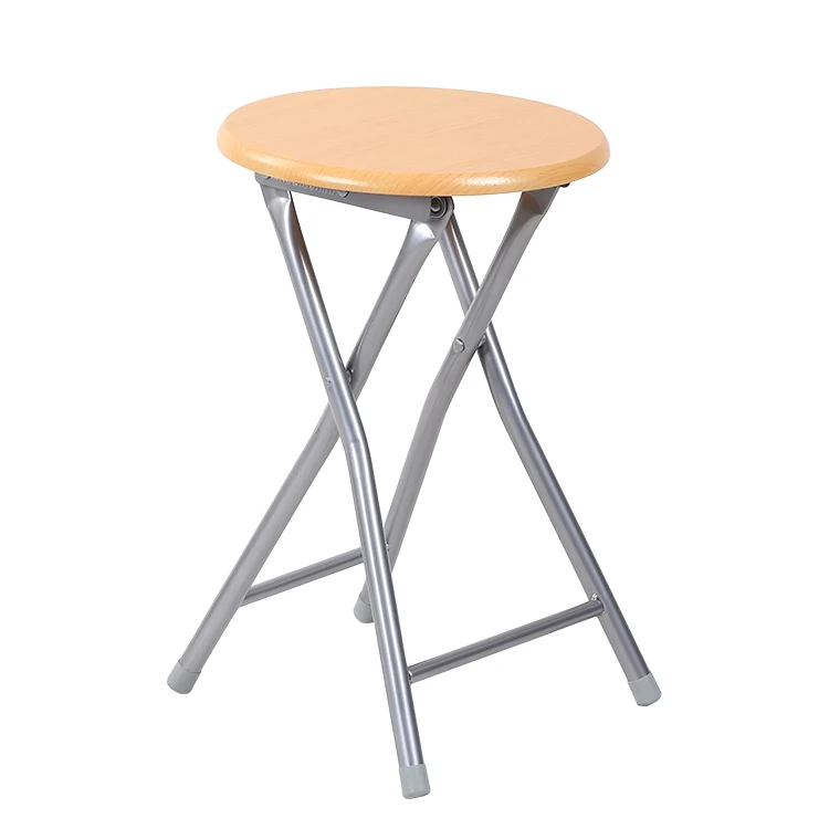 MDF wooden top folding stool