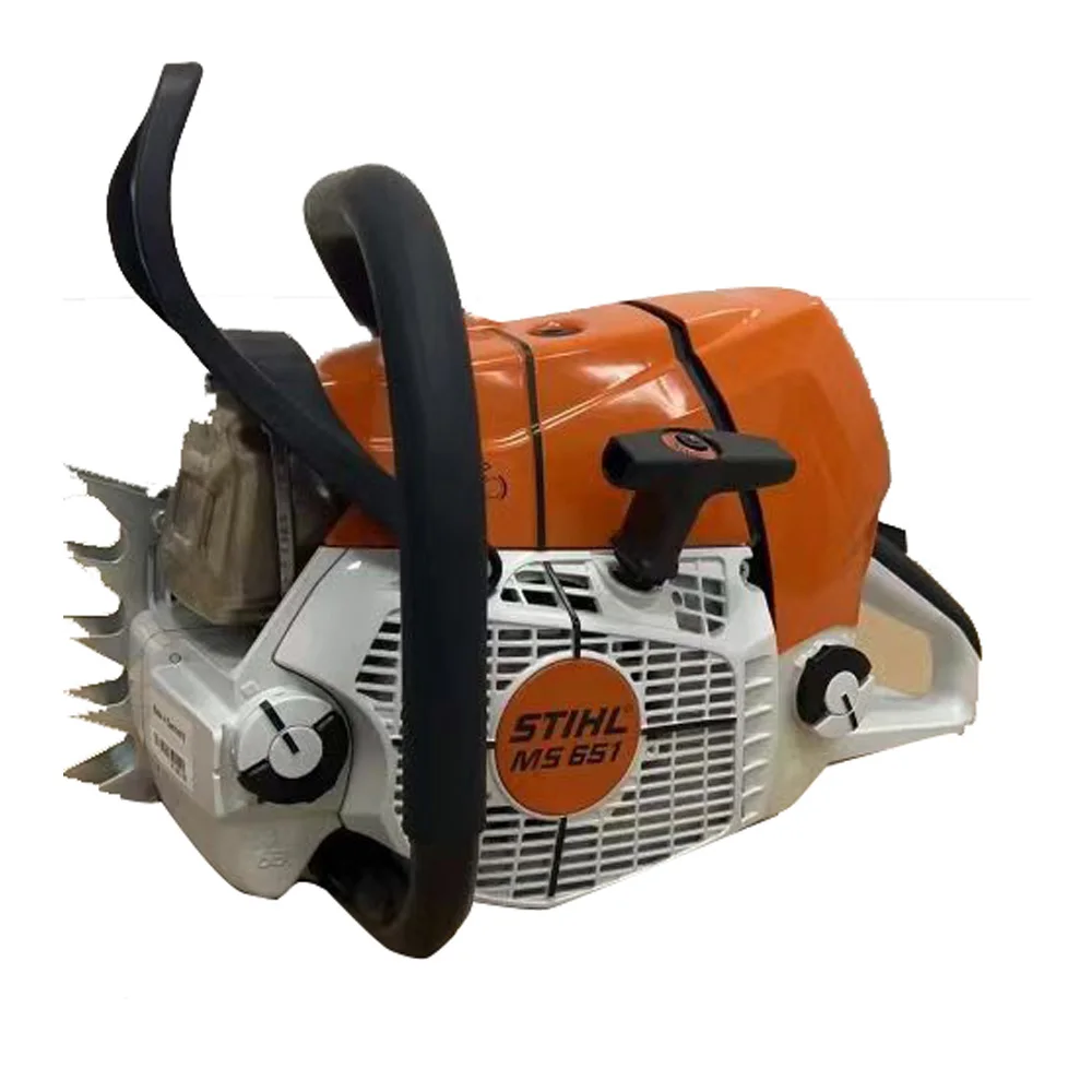 Industrial Grade 91.6cc Single Cylinder Petrol Chain Saw 2 Stroke with 36 Inch Wood Cutting Guide Bar Reach Certified