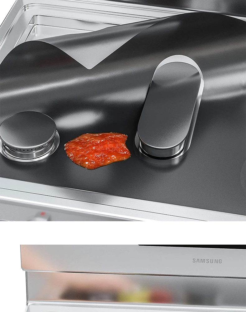 Stove Burner Covers Gas Range Protectors Fiberglass Liner Clean Mat