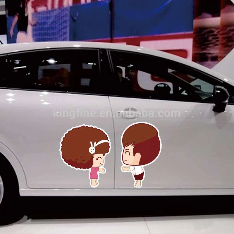 Magnetic sheets compatible die cut bausiness magnets adhesive 0.7mm car plastic magnet sticker