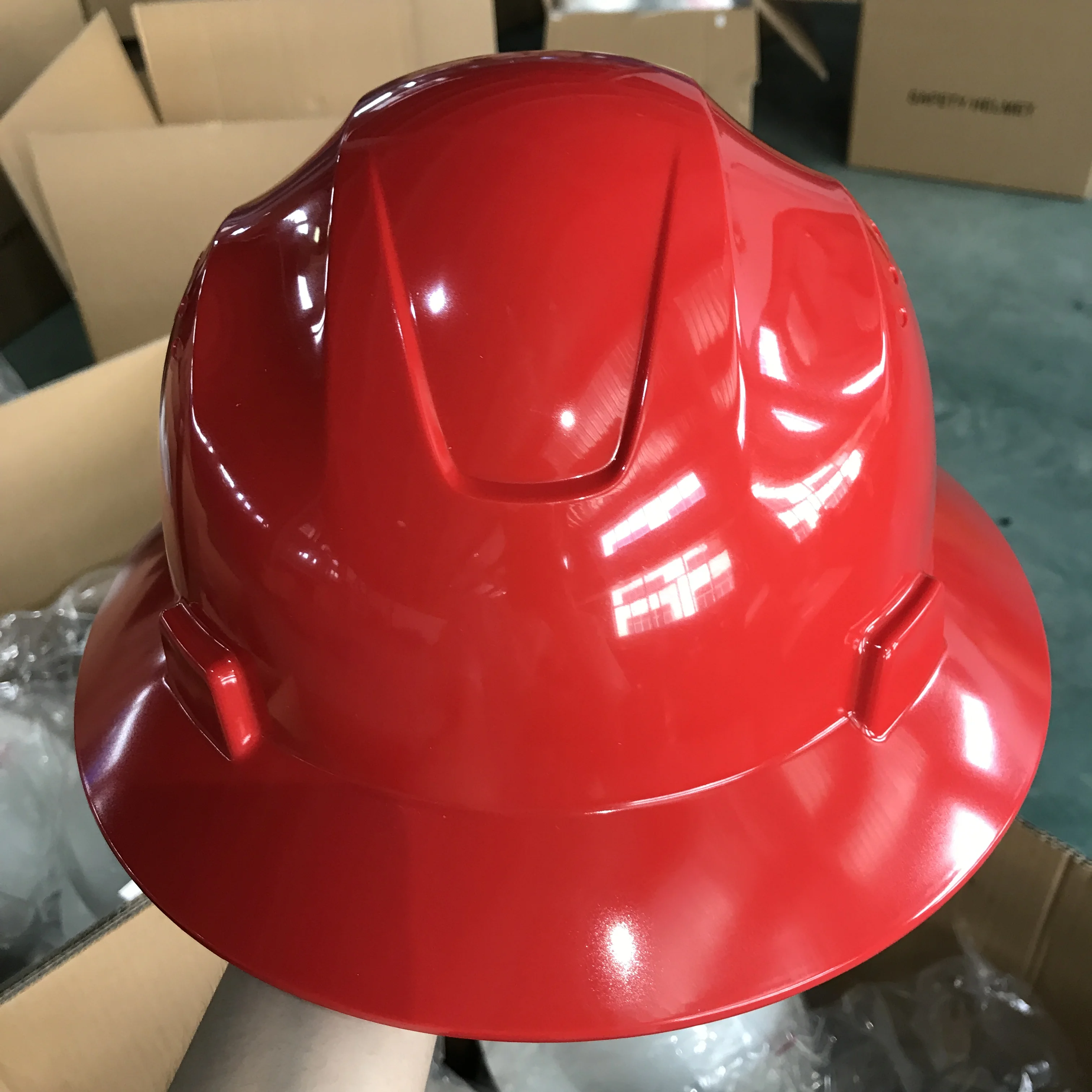 ANSI Z89.1 standard HDPE  Full brim Hard hat safety helmet