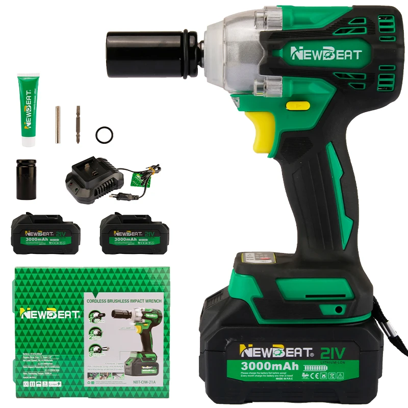 NewBeat Adjustable Wrench Sets Socket Heavy Duty Battery Brushless Cordless Impact Power Wrenches