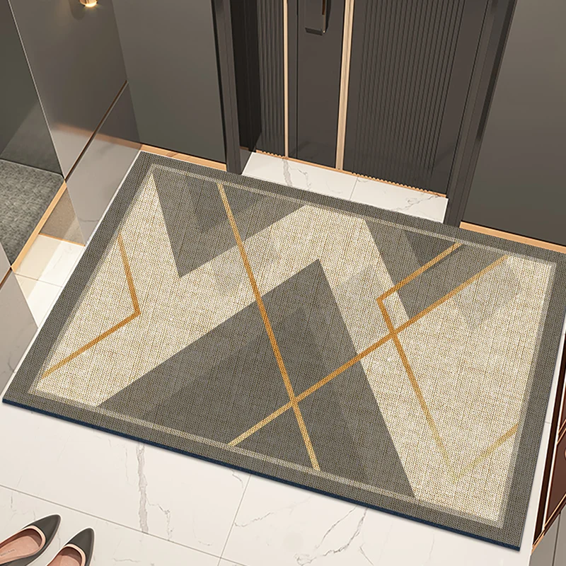 Nordic Style Household Entry Non-Slip Rubber Floor Mat Entrance Welcome Door Porch Mats