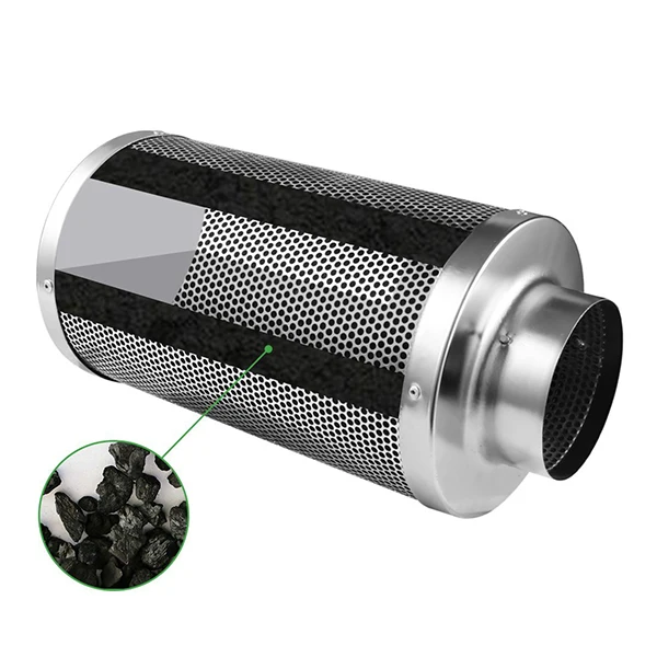 HVAC system silver 38mm carbon bed 6inch Height 850mm activated carbon air filter