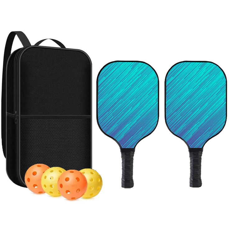 Usapa Approved Fiber Glass Surface Pickleball Set With Pickleball Rackets