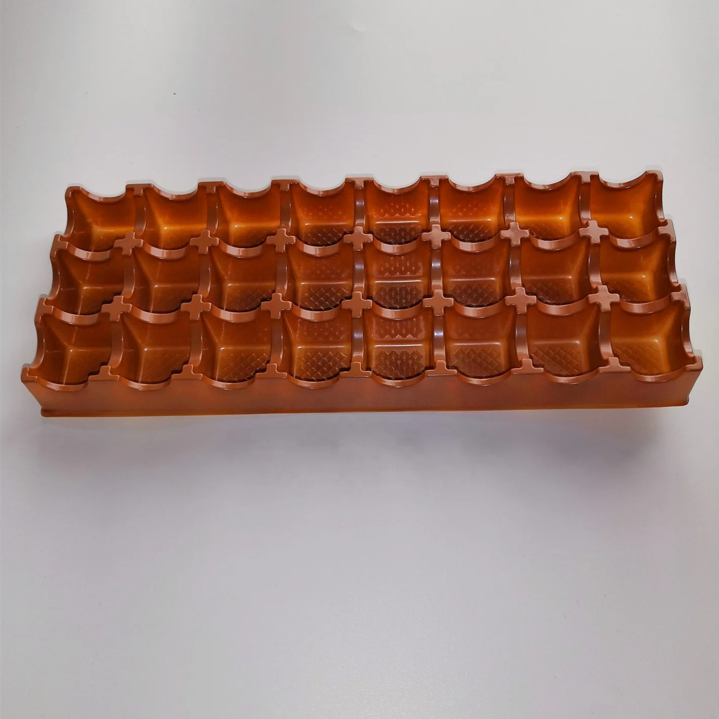 
PET chocolate blister tray plastic packing tray blister insert for chocolate 